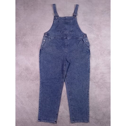 Stylish Modern Blue Denim Overalls Workwear