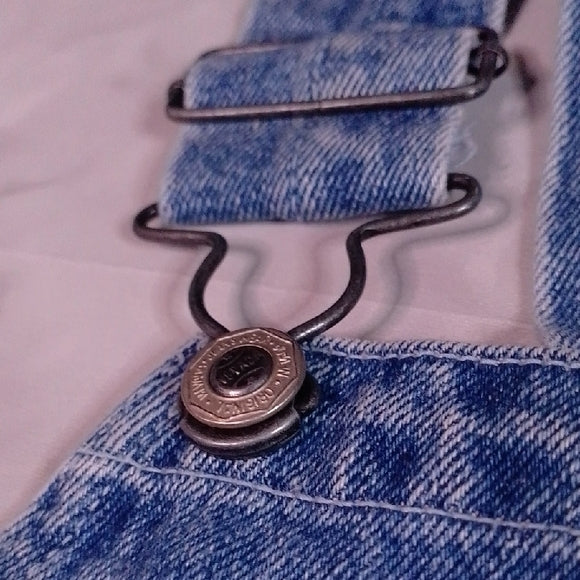 Vintage 90s NEVADA Blue Denim Overalls Workwear UNISEX