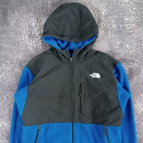 The North Face Men's Black and Blue Jacket POLARTEC