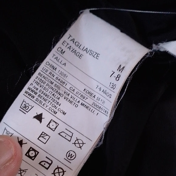 United Colors Of Benetton Black Goosedown Puffer Jacket for Kids