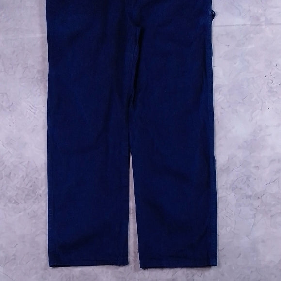 Vintage 90s Dark Blue Denim Overalls Workwear