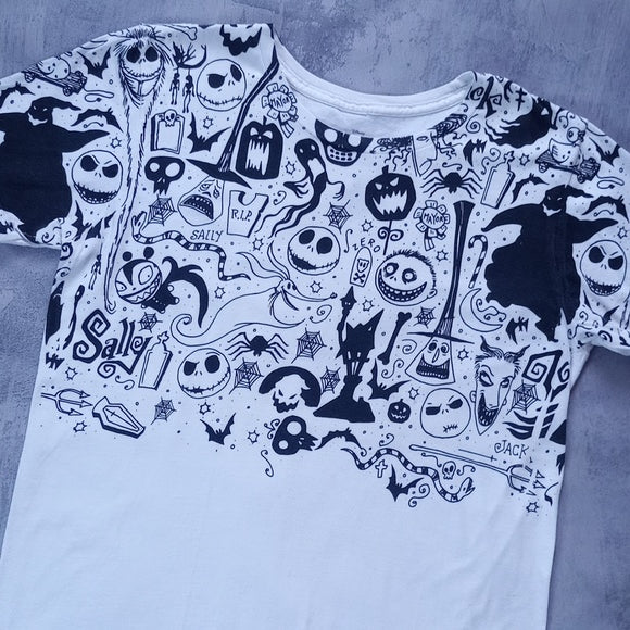 Nightmare Before Christmas Pattern Top T-Shirt