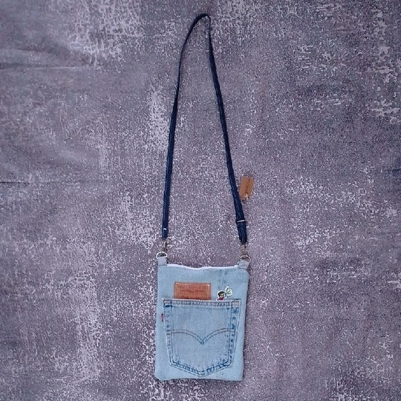 One-of-a-Kind Reworked Levi’s Crossbody Bag – Unisex 512s