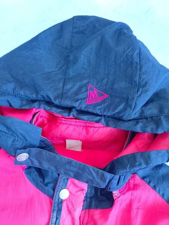 Vintage 90s Nebraska Huskers Hooded Jacket Starter Style Mighty Mac