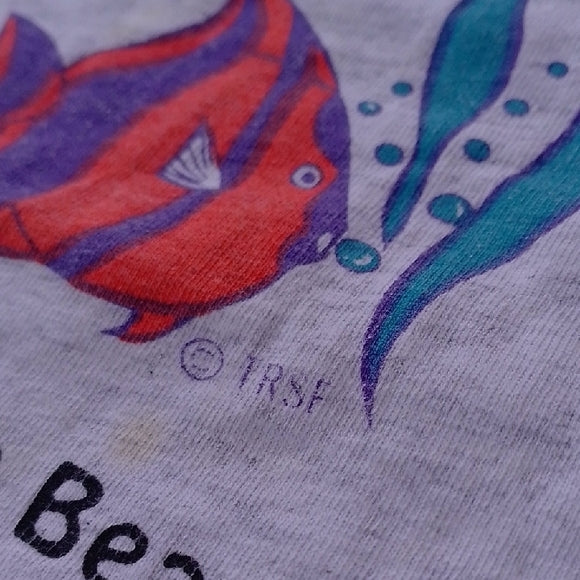 VINTAGE 90s Daytona Beach, Florida Fish Tourist Single Stitch T-Shirt