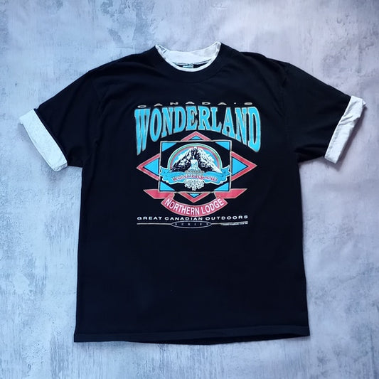 Vintage 1993 Canadas Wonderland Northern Lounge Graphic Single Stitch T-Shirt