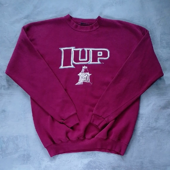 VINTAGE 90S Indiana University of Pennsylvania IUP Crewneck Sweater
