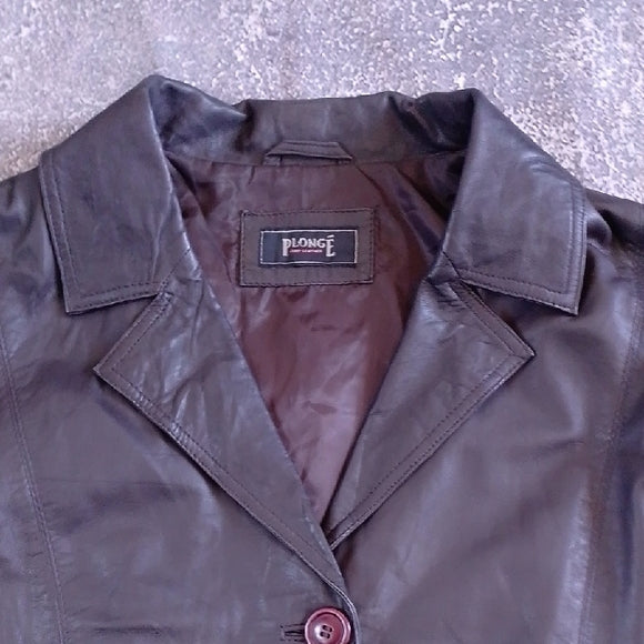 Vintage 90s Classic Style Black Leather SOFT