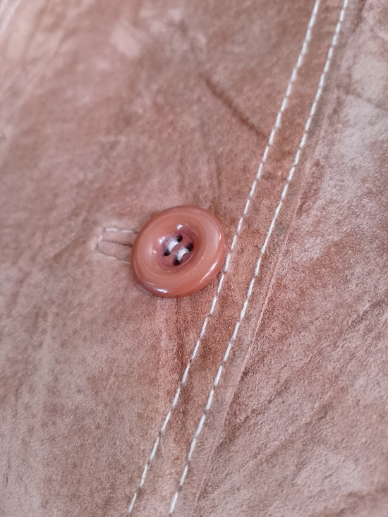 Vintage JESSICA Women's Brown Suede Button-Front Jacket