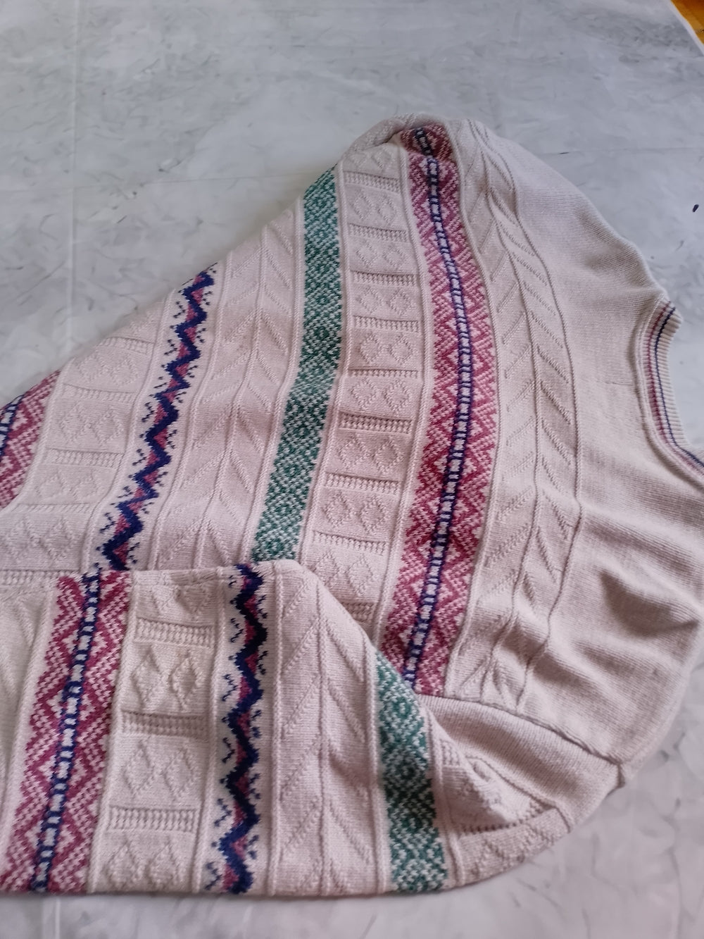 Vintage 90s TT&Co. Sport Knit Stripes Sweater