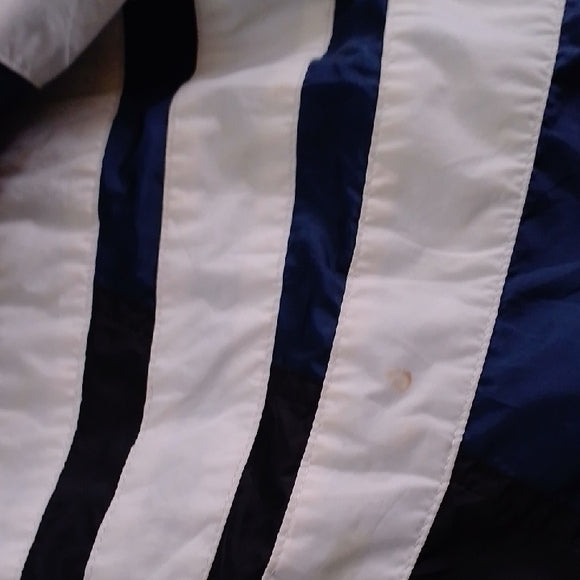 Vintage '90s Adidas Men's Navy and White Windbreaker UNISEX